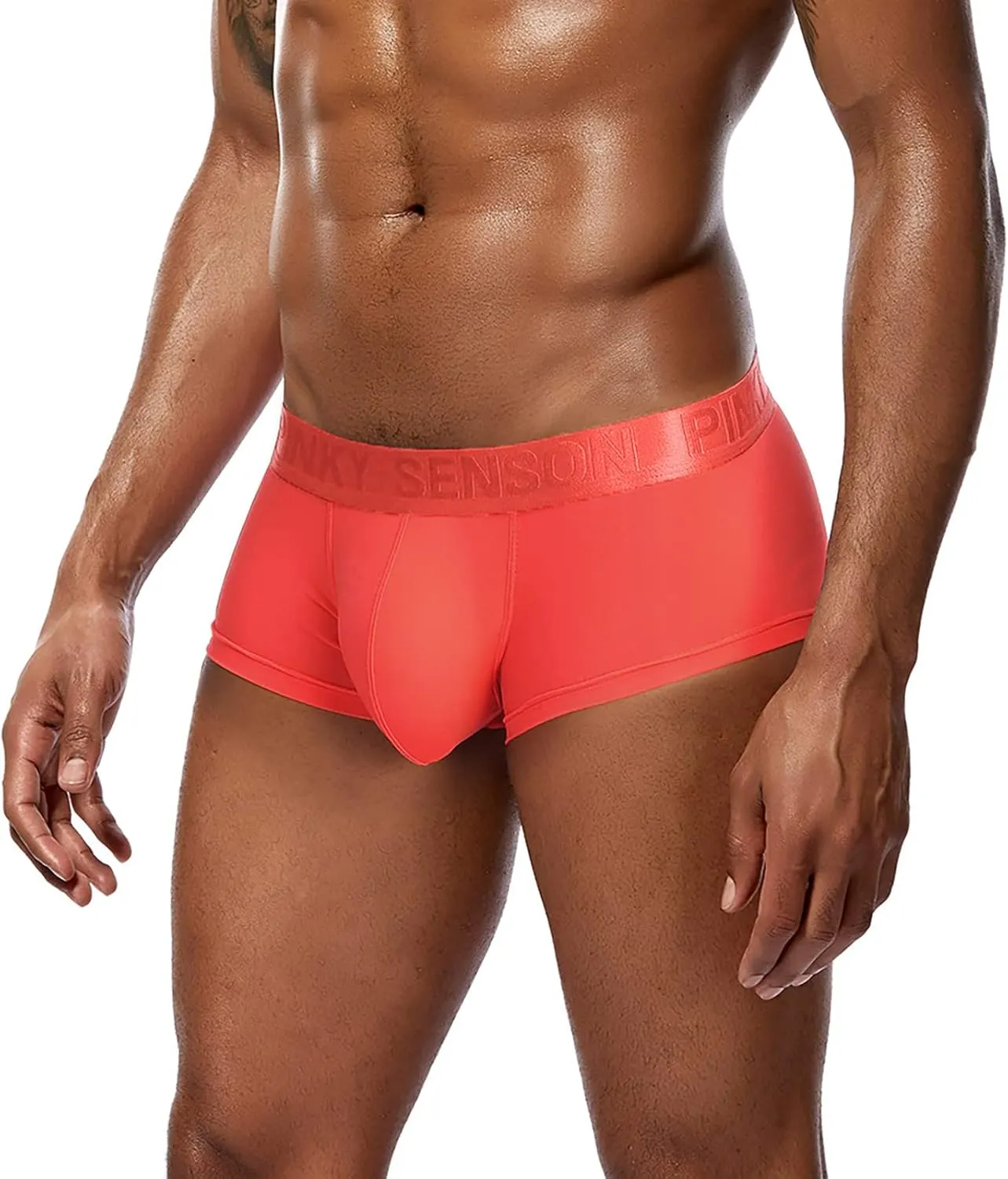 Mens Boxer Briefs Soft Breathable Underwear Classic Trunk Shorts Moisture Wicking Boxers Underwear