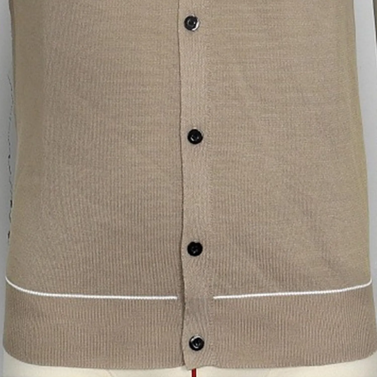 Men's Cardigan Knit Summer Polo Shirt Button Down Casual Golf Polo Shirts Short Sleeve Business Soft Polo Shirts