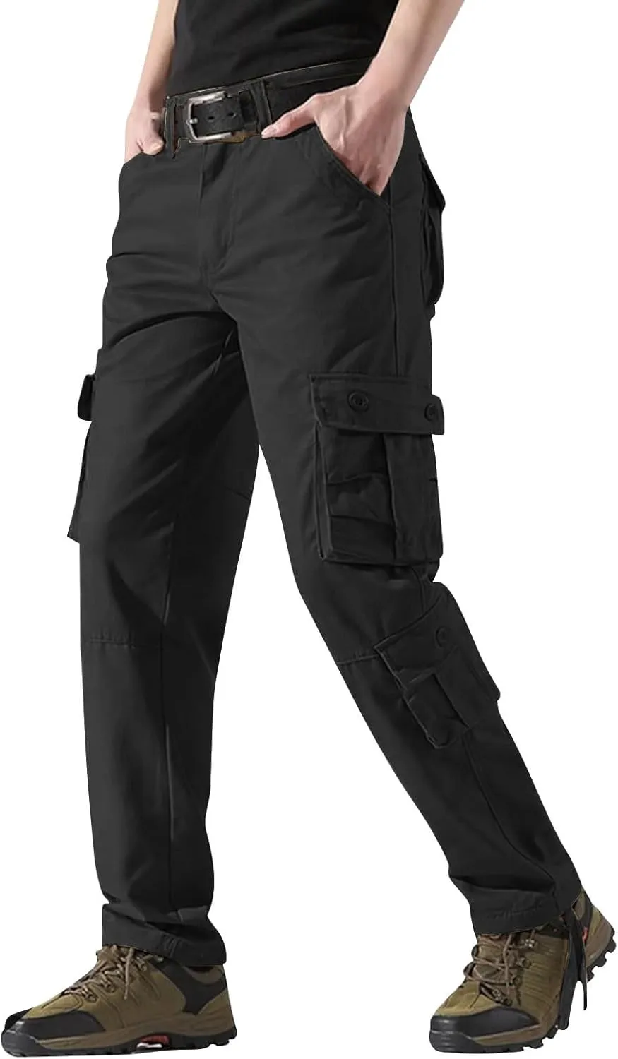 Mens Cargo Pant Mens Cargo Trousers Cotton Heavy Duty Multi Pockets Work Wear Outdoor Camping Pantalones Cargo Hombre
