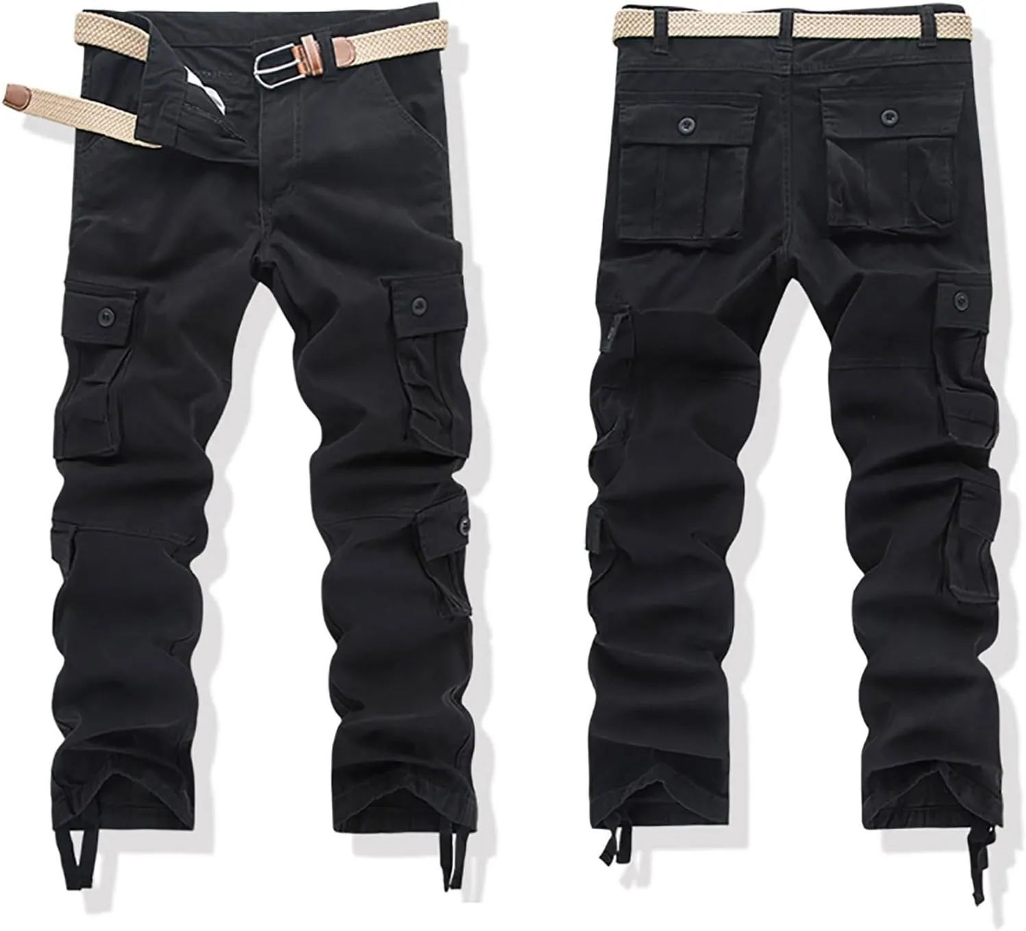 Mens Cargo Pant Mens Cargo Trousers Cotton Heavy Duty Multi Pockets Work Wear Outdoor Camping Pantalones Cargo Hombre