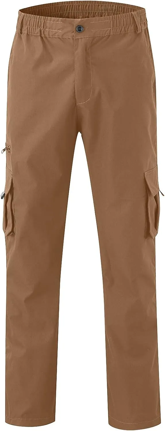 Men's Cargo Pants Casual Straight Sports Pant Outdoor Relaxed Fit Cargo Trouser Multi Pockets Cargo Trousers for Men