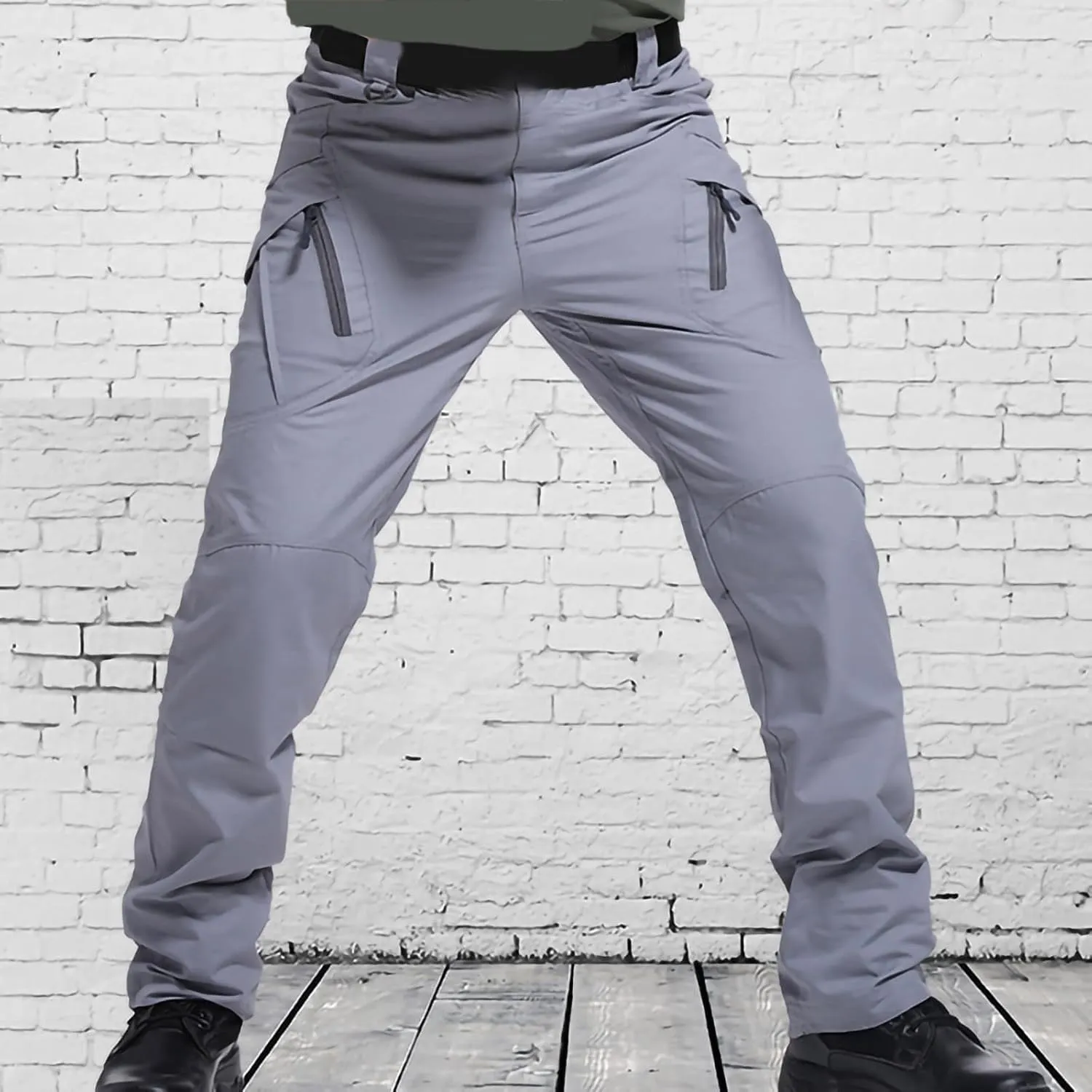 Men's Cargo Pants Outdoor Athletic Multi-Pockets Hiking Tactical Pants Casual Regular Straight Stretch Hiking Trousers Pants