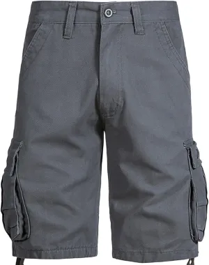 Men's Cargo Shorts Rugged Flex Relaxed Fit Cargo Shorts for Men Hiking Cargo Shorts with Multi Pockets
