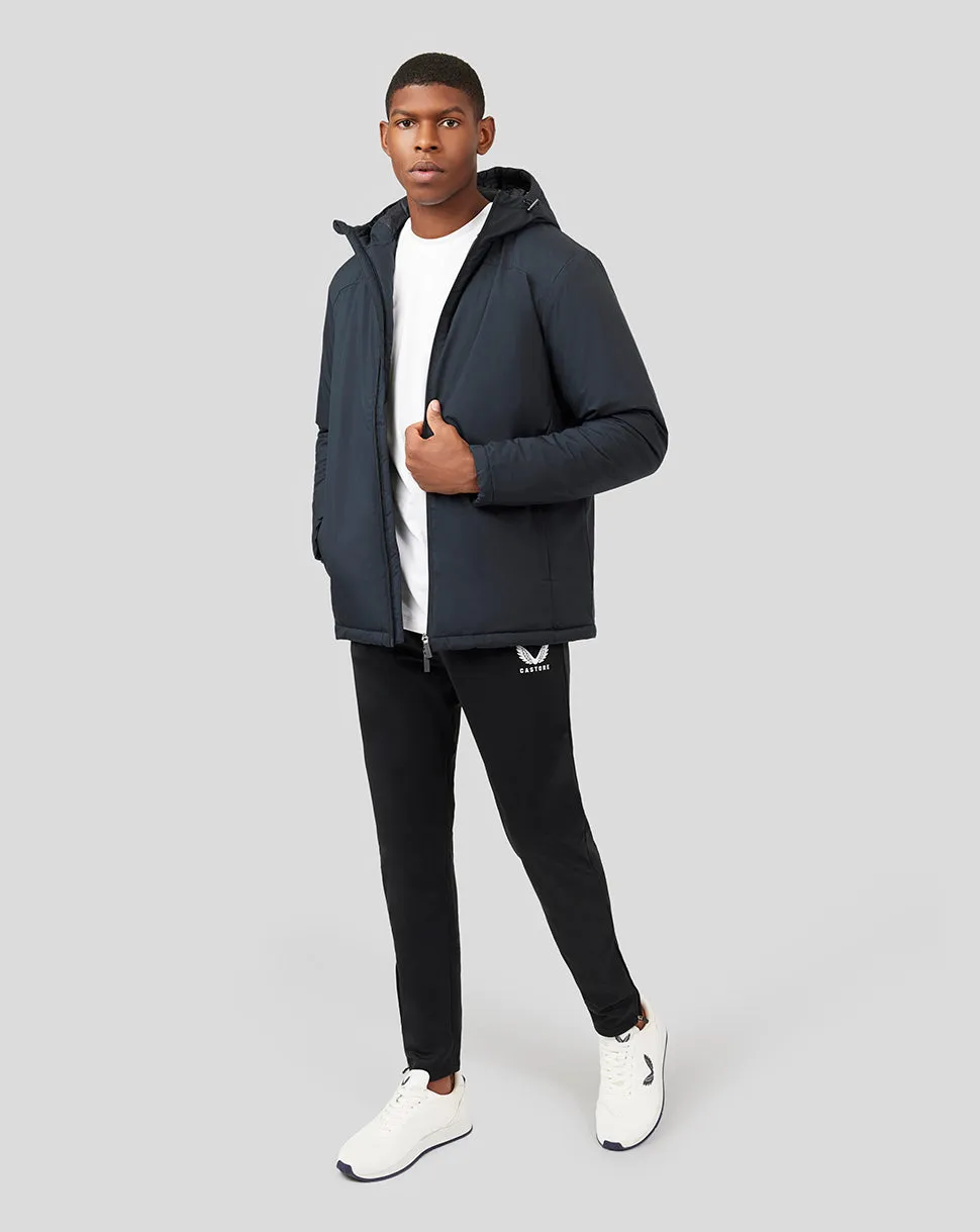 Mens Castore Waist Length Bench Jacket in Black
