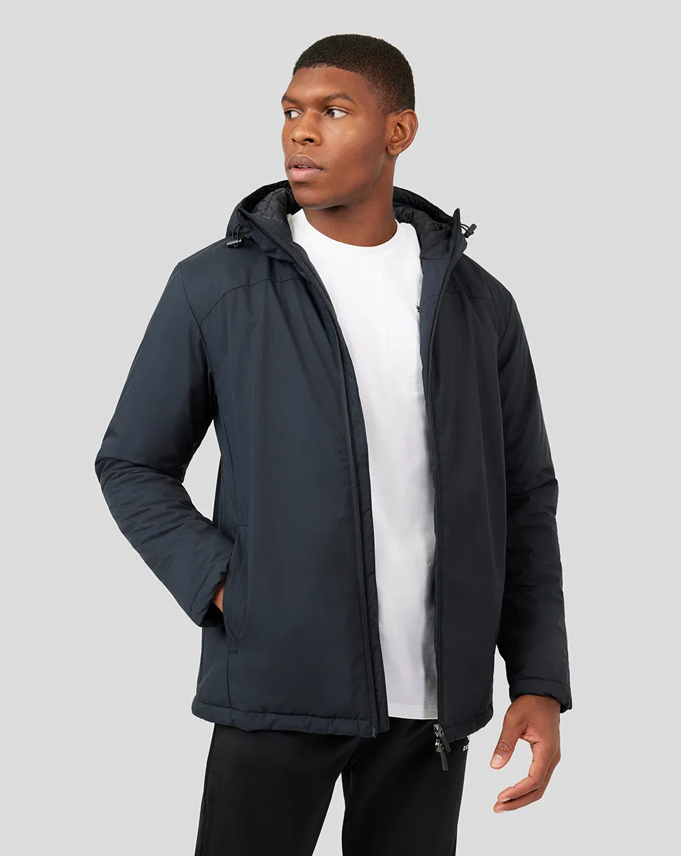 Mens Castore Waist Length Bench Jacket in Black