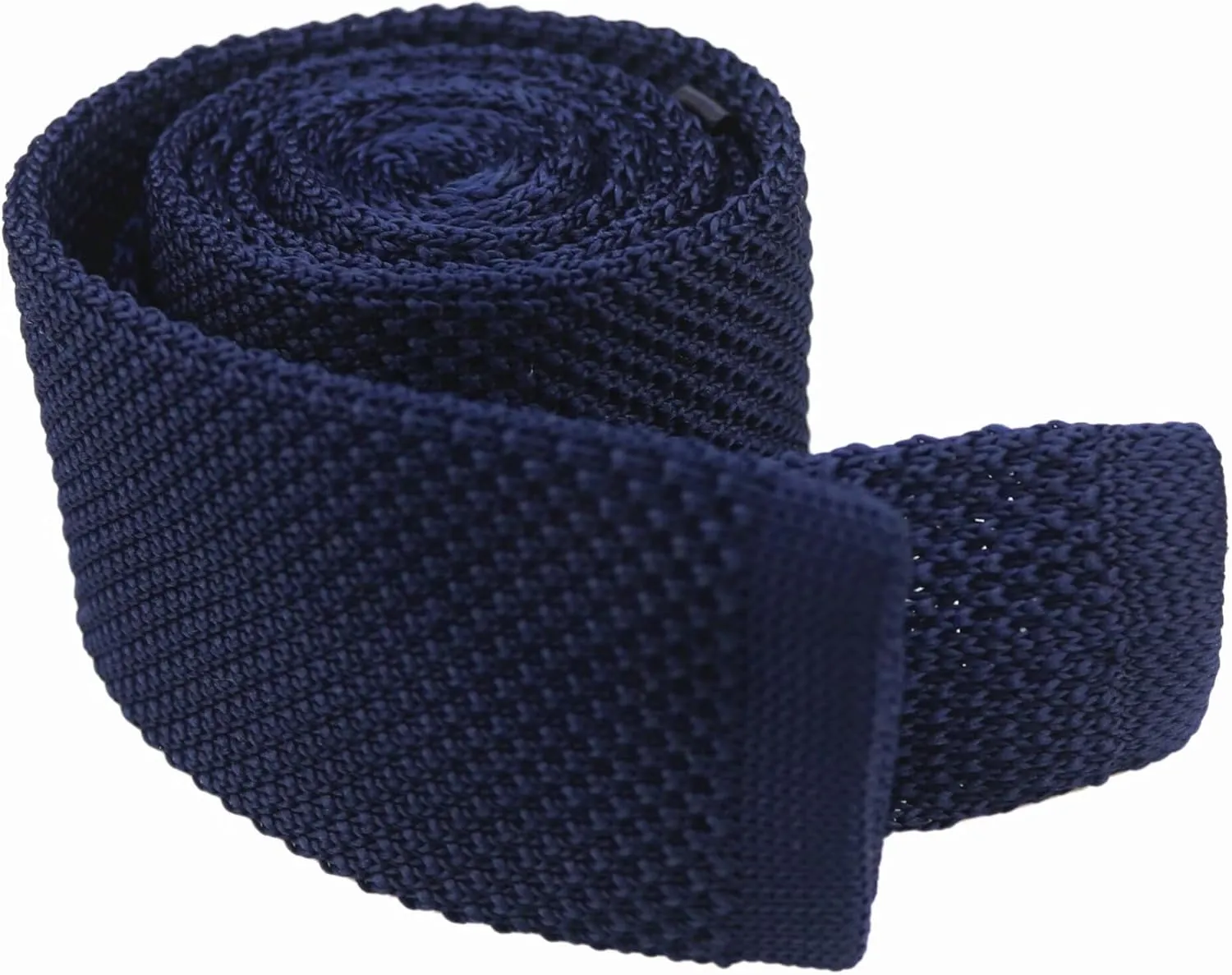 Men's Casual 2" Knit Tie Vintage Necktie Smart Sock Ties Square-Cut