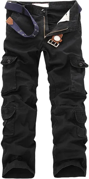 Men's Casual Leisure Cargo Pants Multi-Pocket Casual Large Size Trousers