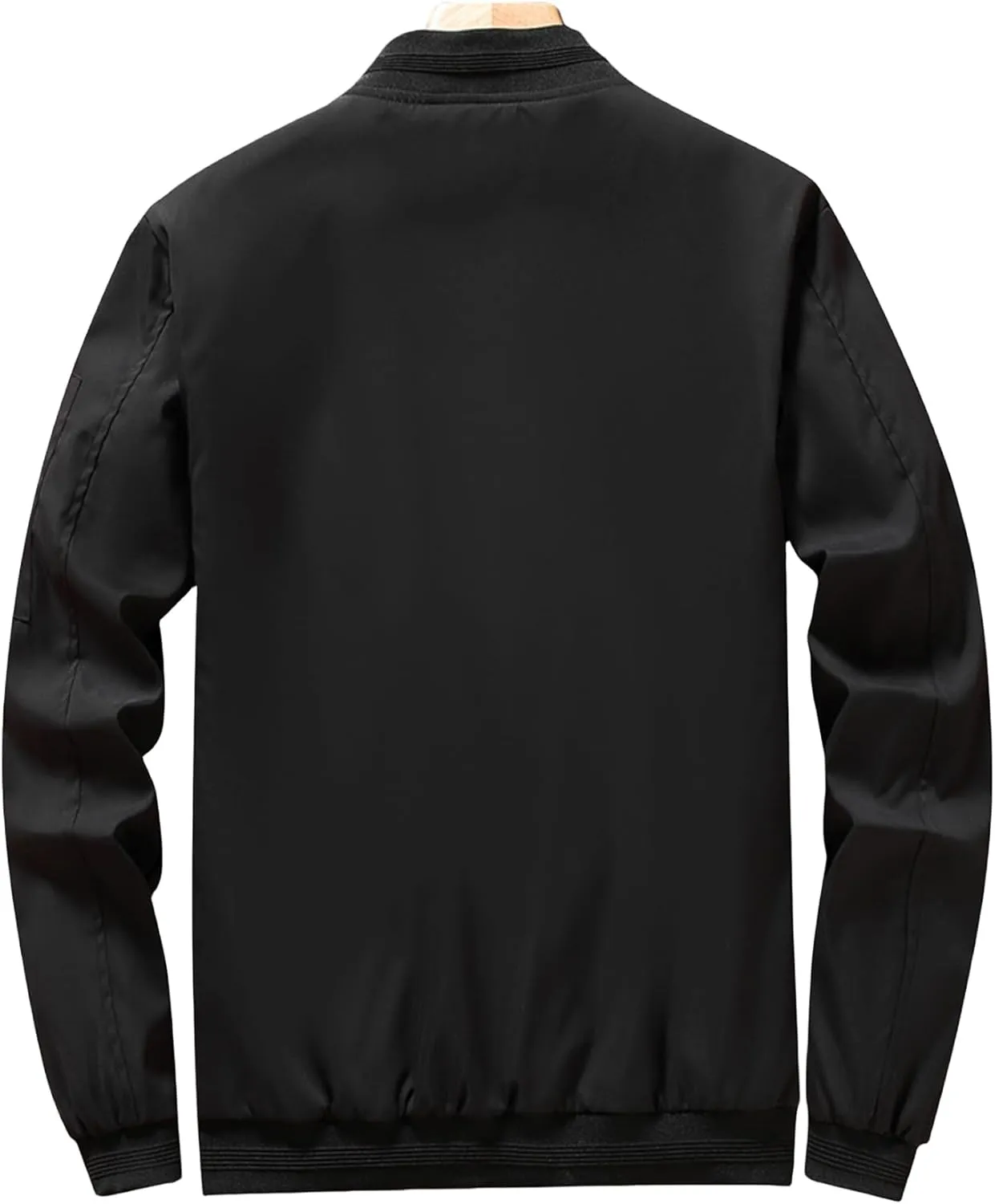 Mens Casual Lightweight Jacket Softshell Spring Fall Flight Bomber Jacket Varsity Windbreaker for Men