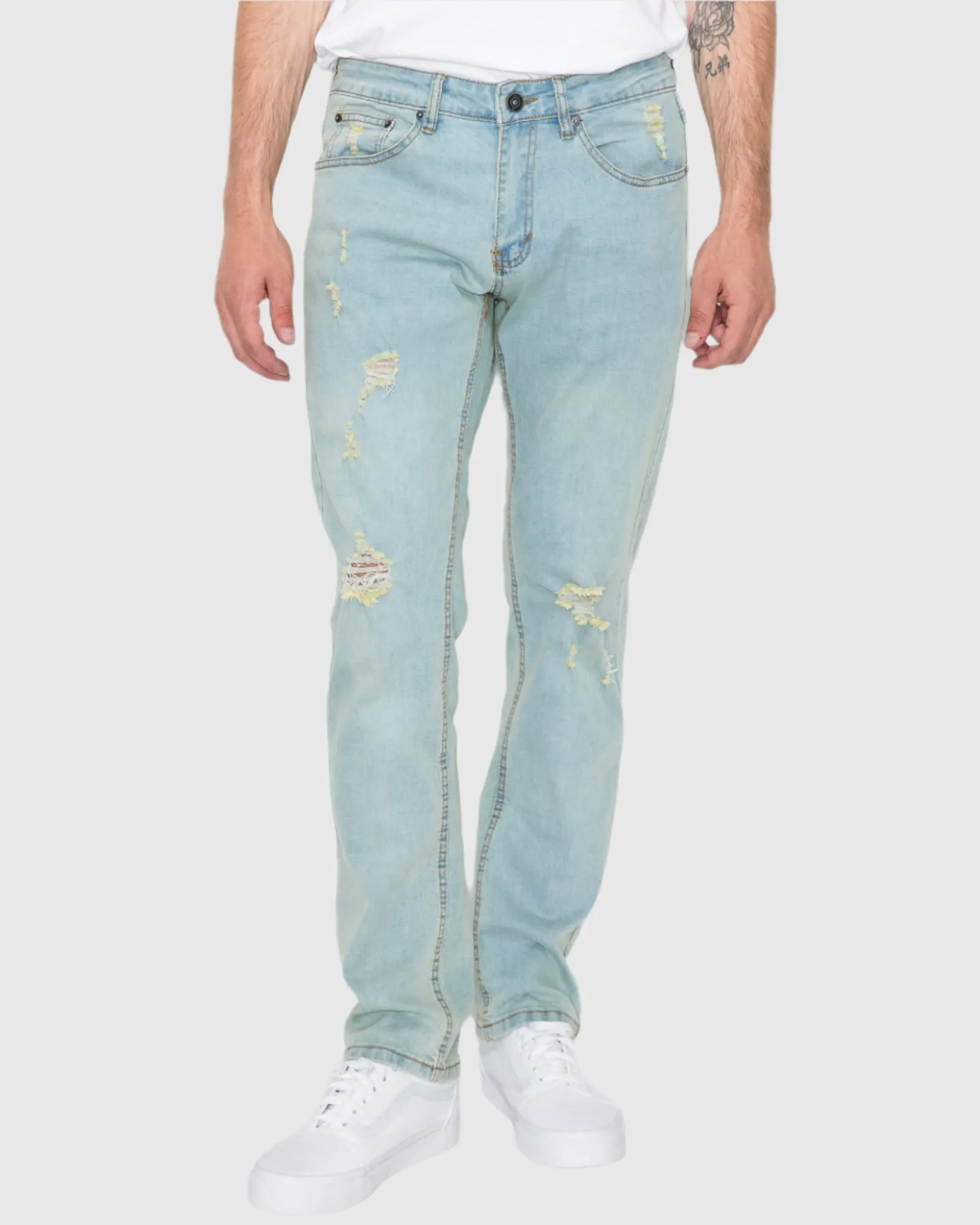 MEN'S CAYENNE RIPPED SLIM FIT JEANS