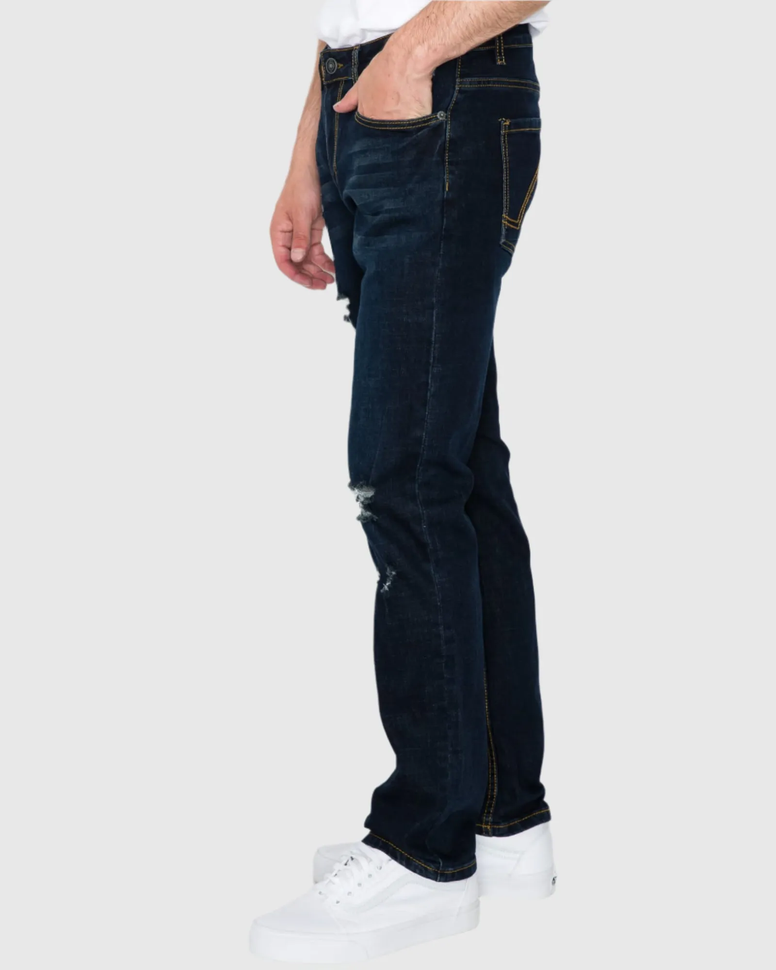 MEN'S CAYENNE RIPPED SLIM FIT JEANS