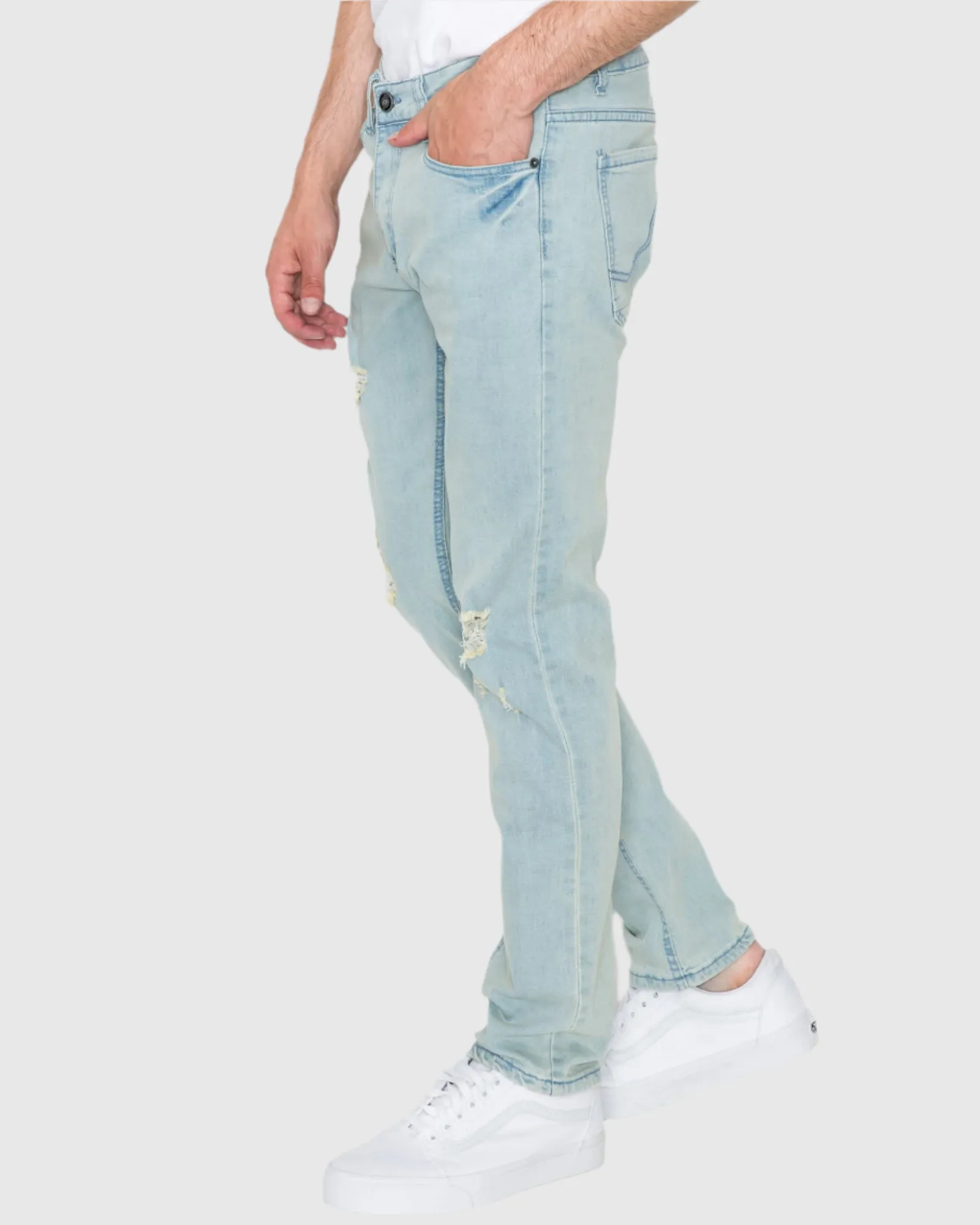 MEN'S CAYENNE RIPPED SLIM FIT JEANS