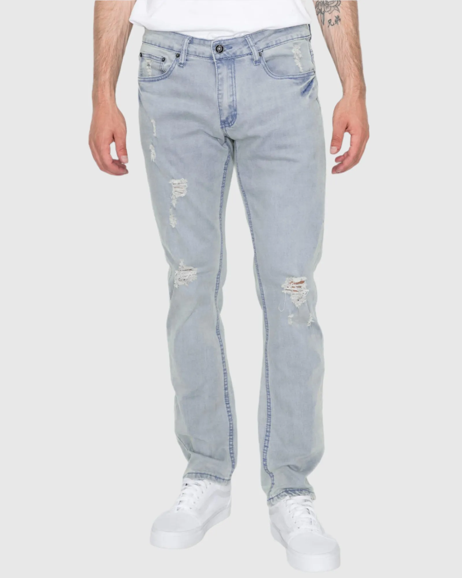 MEN'S CAYENNE RIPPED SLIM FIT JEANS