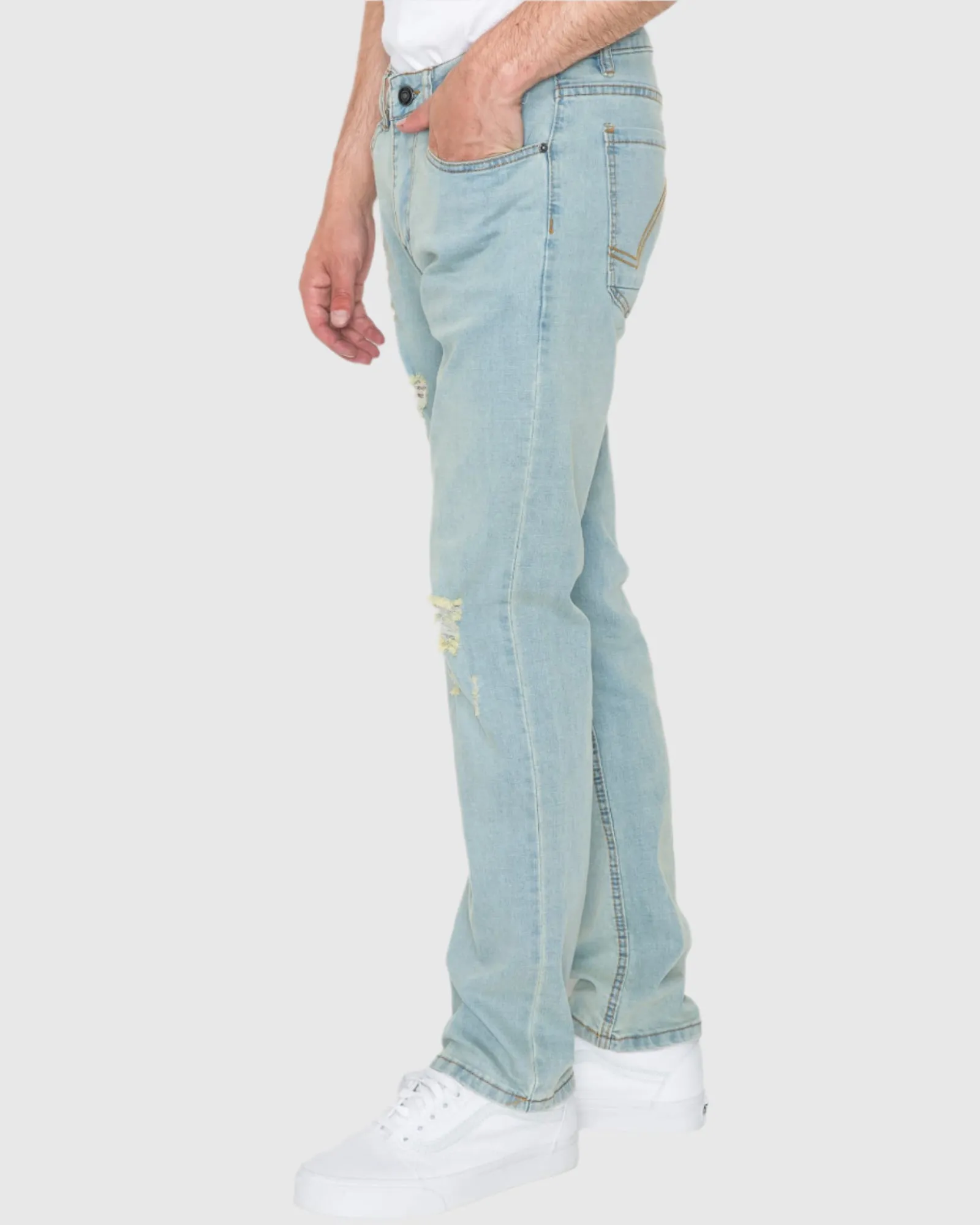 MEN'S CAYENNE RIPPED SLIM FIT JEANS