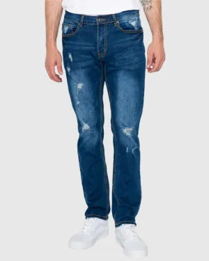 MEN'S CAYENNE RIPPED SLIM FIT JEANS