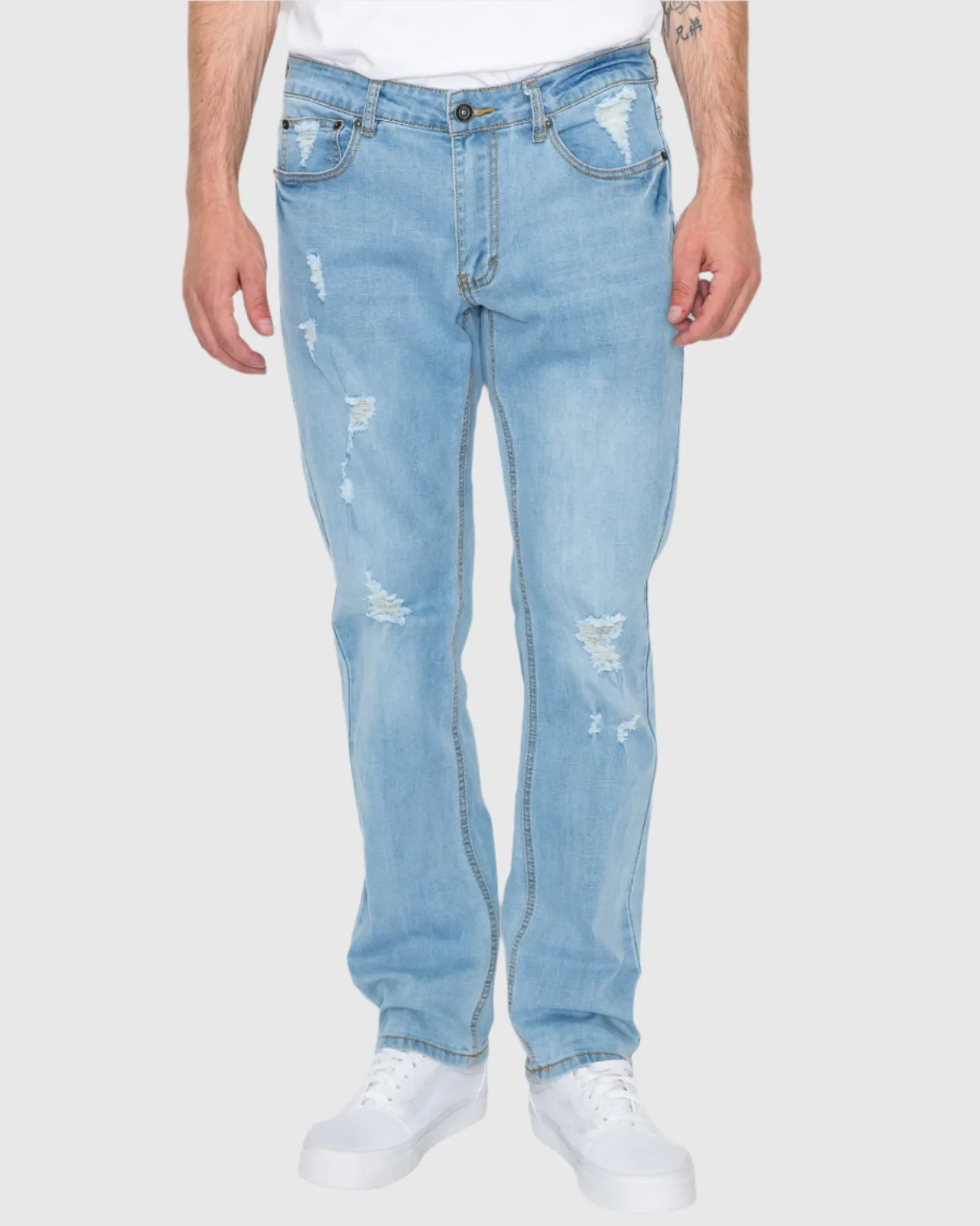 MEN'S CAYENNE RIPPED SLIM FIT JEANS