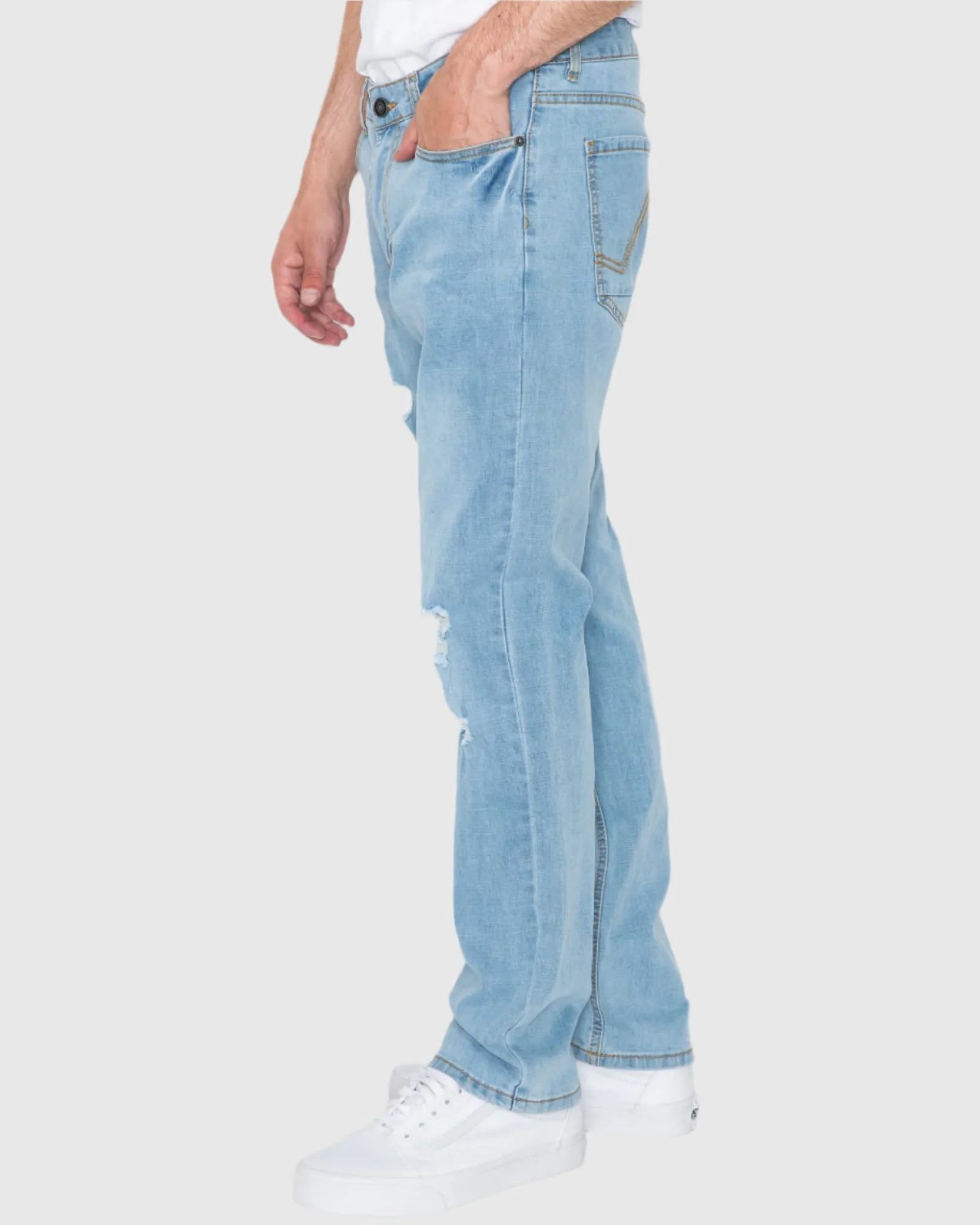 MEN'S CAYENNE RIPPED SLIM FIT JEANS