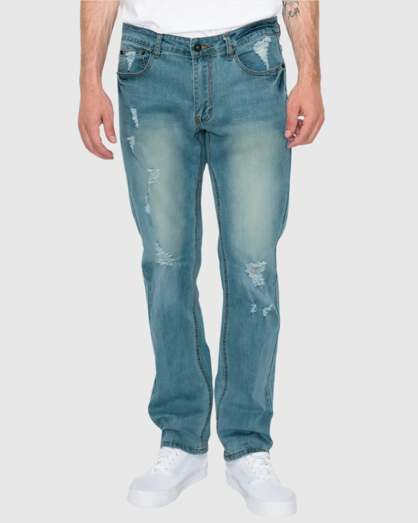 MEN'S CAYENNE RIPPED SLIM FIT JEANS