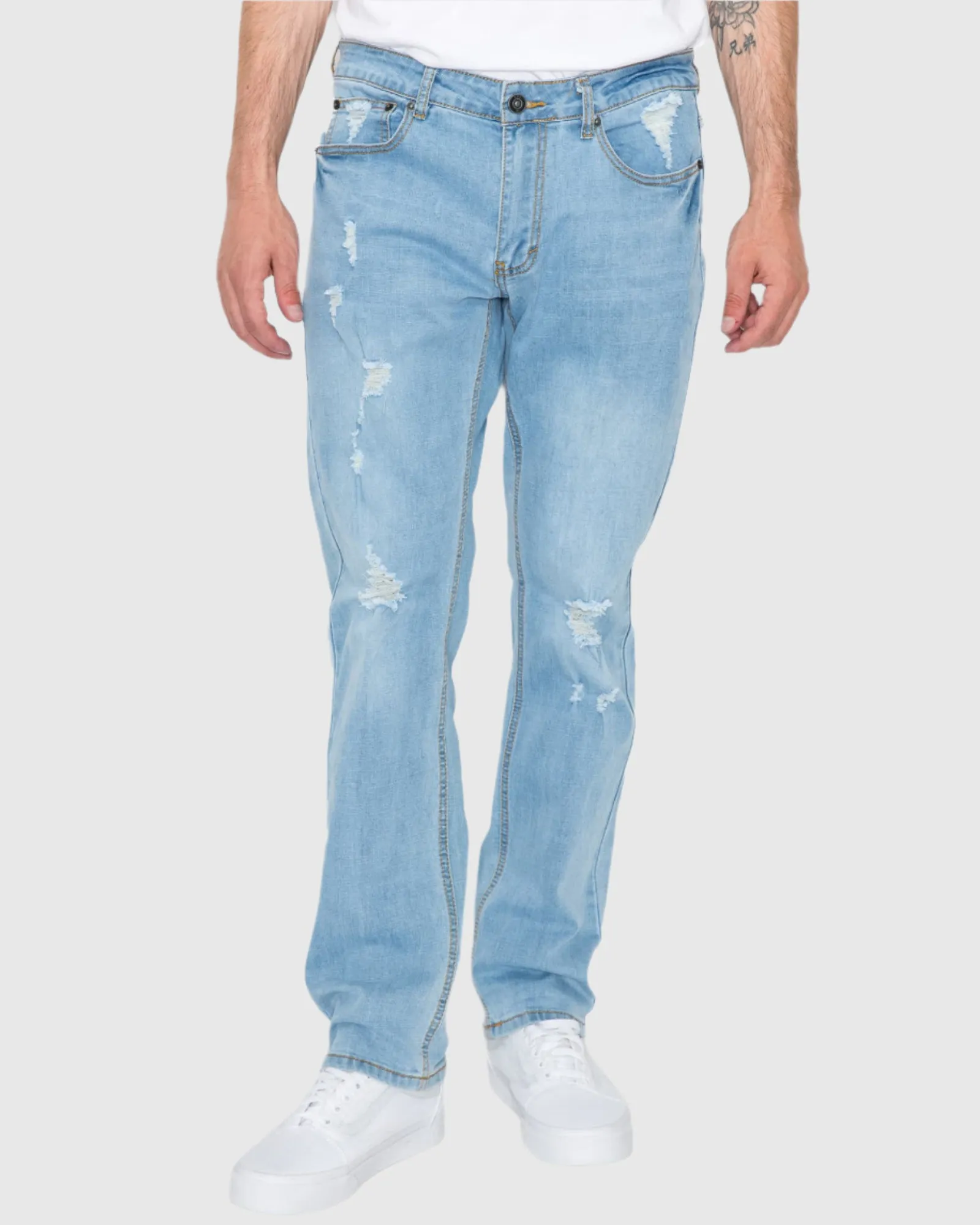 MEN'S CAYENNE RIPPED SLIM FIT JEANS