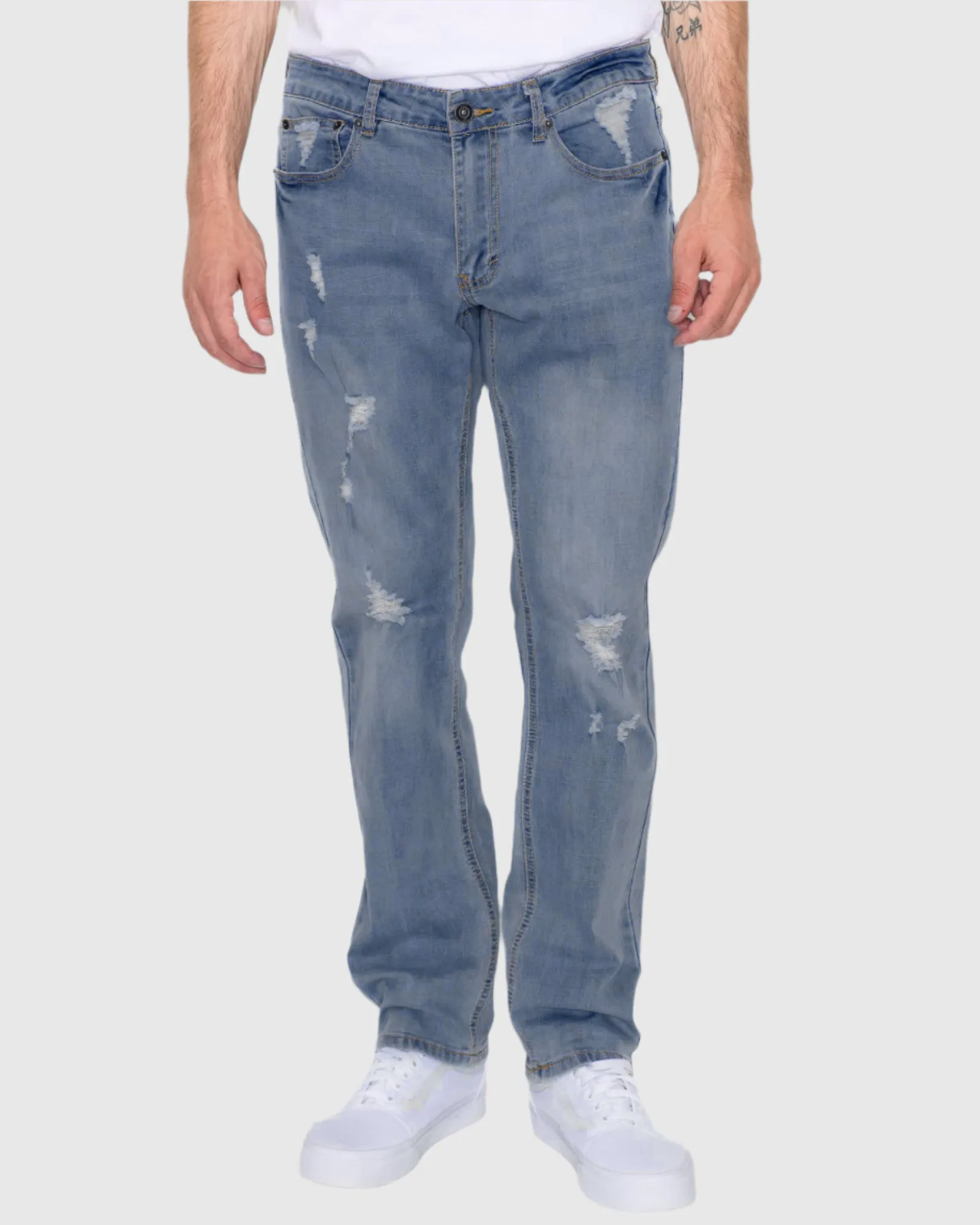 MEN'S CAYENNE RIPPED SLIM FIT JEANS