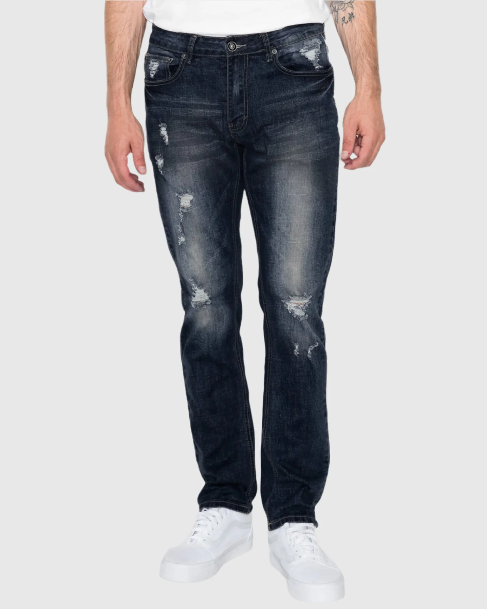 MEN'S CAYENNE RIPPED SLIM FIT JEANS