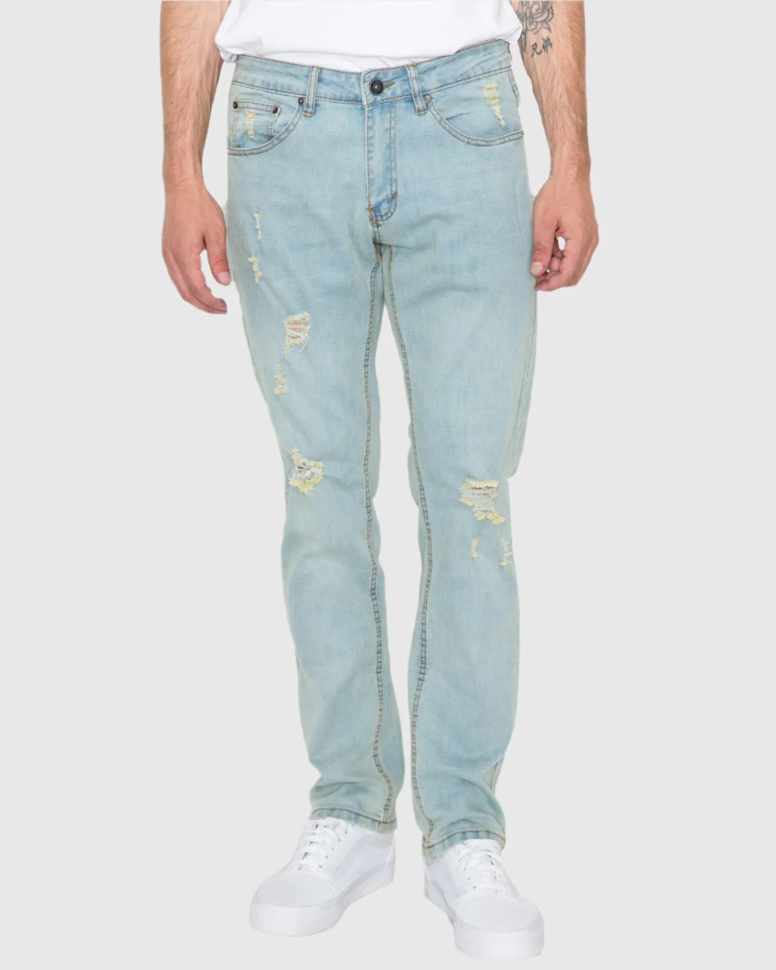 MEN'S CAYENNE RIPPED SLIM FIT JEANS