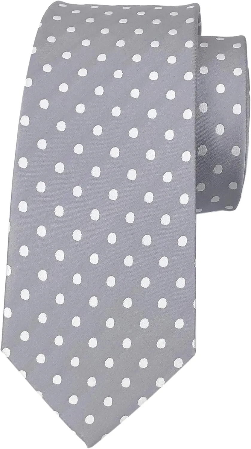 Men's Classic Polka Dot Ties Jacquard Woven Casual Handmade Daily Formal Necktie