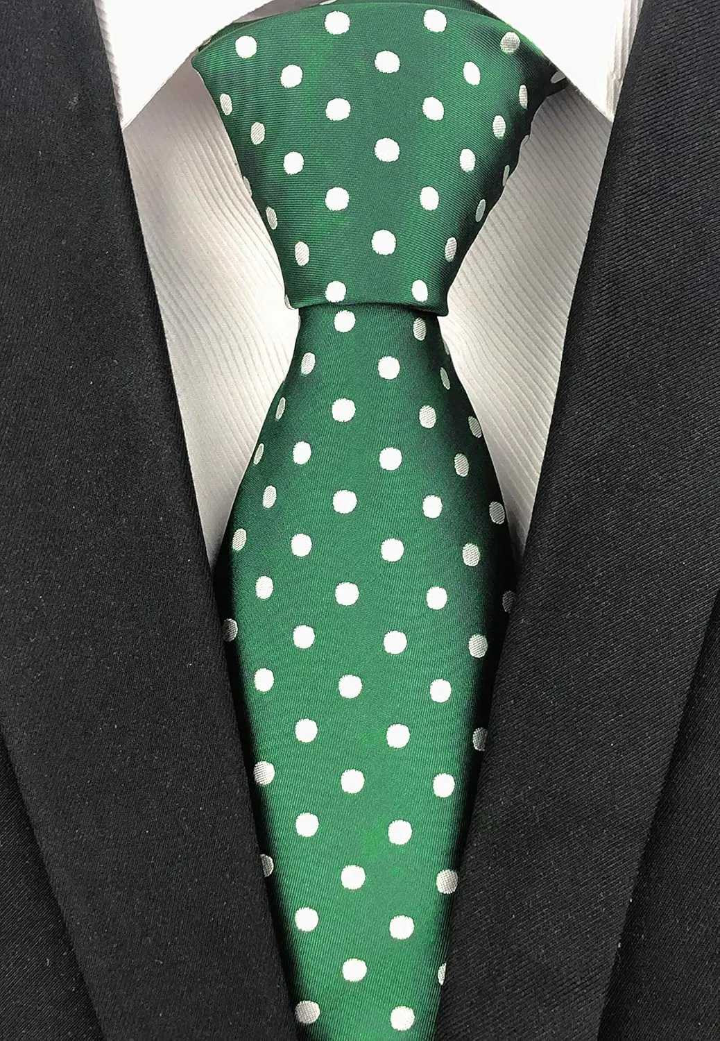Men's Classic Polka Dot Ties Jacquard Woven Casual Handmade Daily Formal Necktie