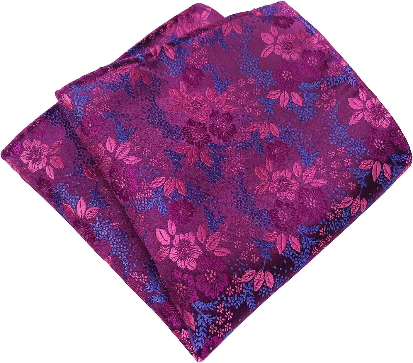 Mens Cravat Pre-Tied Bow Tie Set Luxury Floral Pattern Wedding Bowties with Pocket Square Set