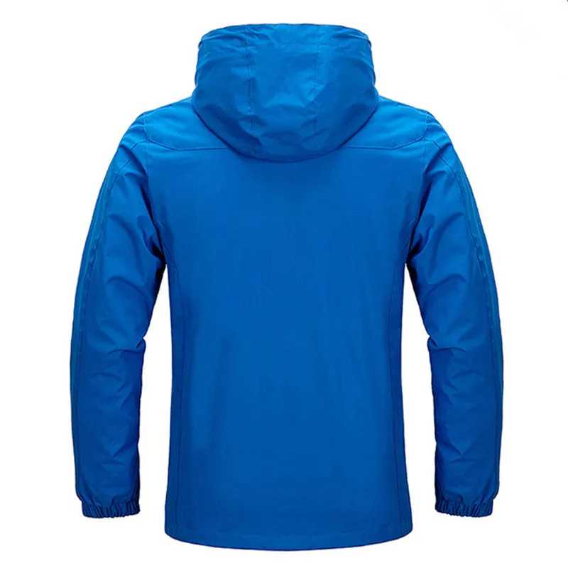 Men's Elegant Waterproof Softshell Jacket with Hood and Drawstring | Ideal for Autumn/Winter