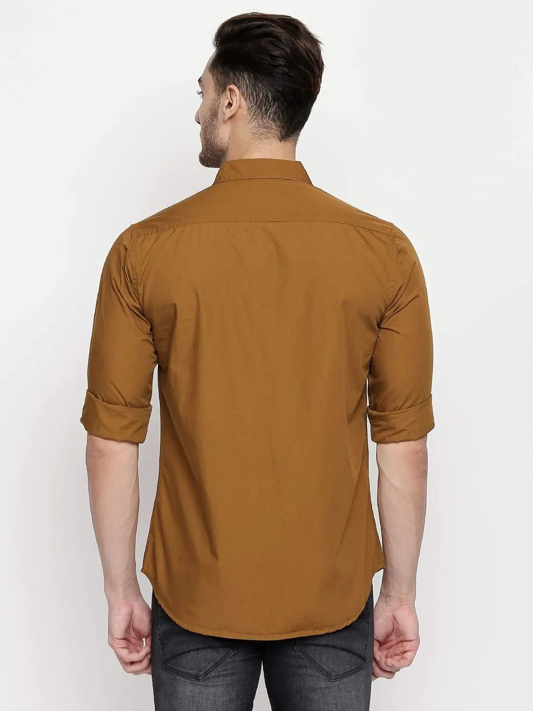 Men's Essential Dress Shirt - 100% Cotton, Slim Fit, Long Sleeve, Button-Down Collar - Casual Wear