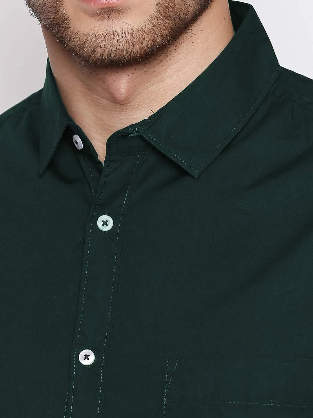 Men's Essential Dress Shirt - 100% Cotton, Slim Fit, Long Sleeve, Button-Down Collar - Casual Wear