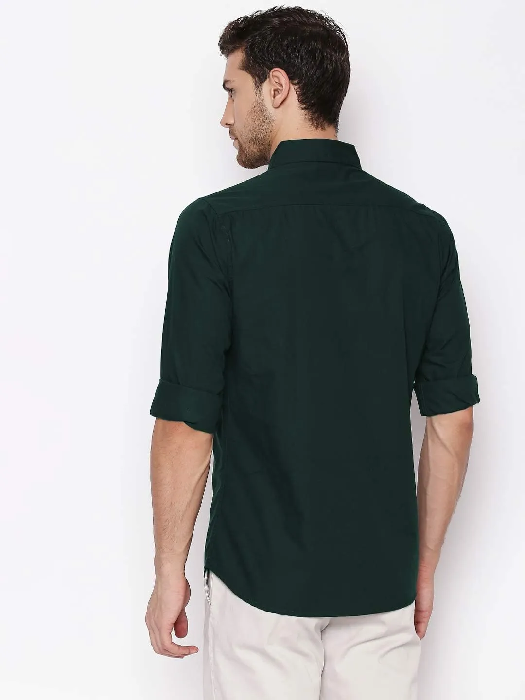 Men's Essential Dress Shirt - 100% Cotton, Slim Fit, Long Sleeve, Button-Down Collar - Casual Wear