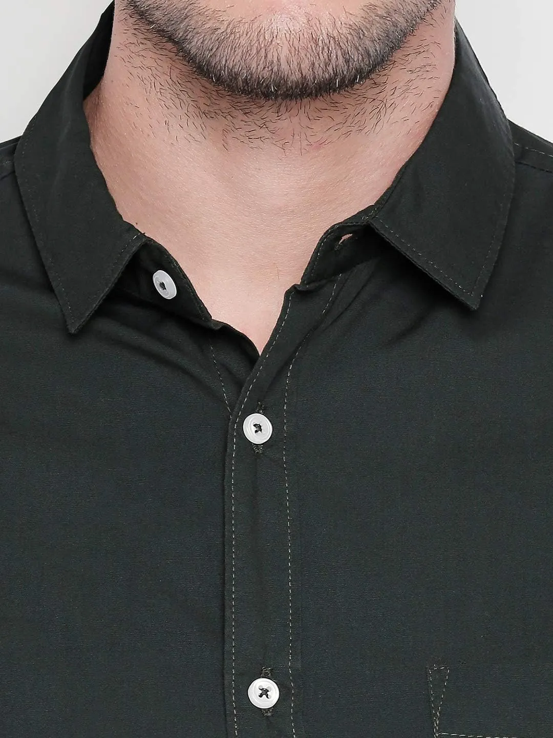 Men's Essential Dress Shirt - 100% Cotton, Slim Fit, Long Sleeve, Button-Down Collar - Casual Wear