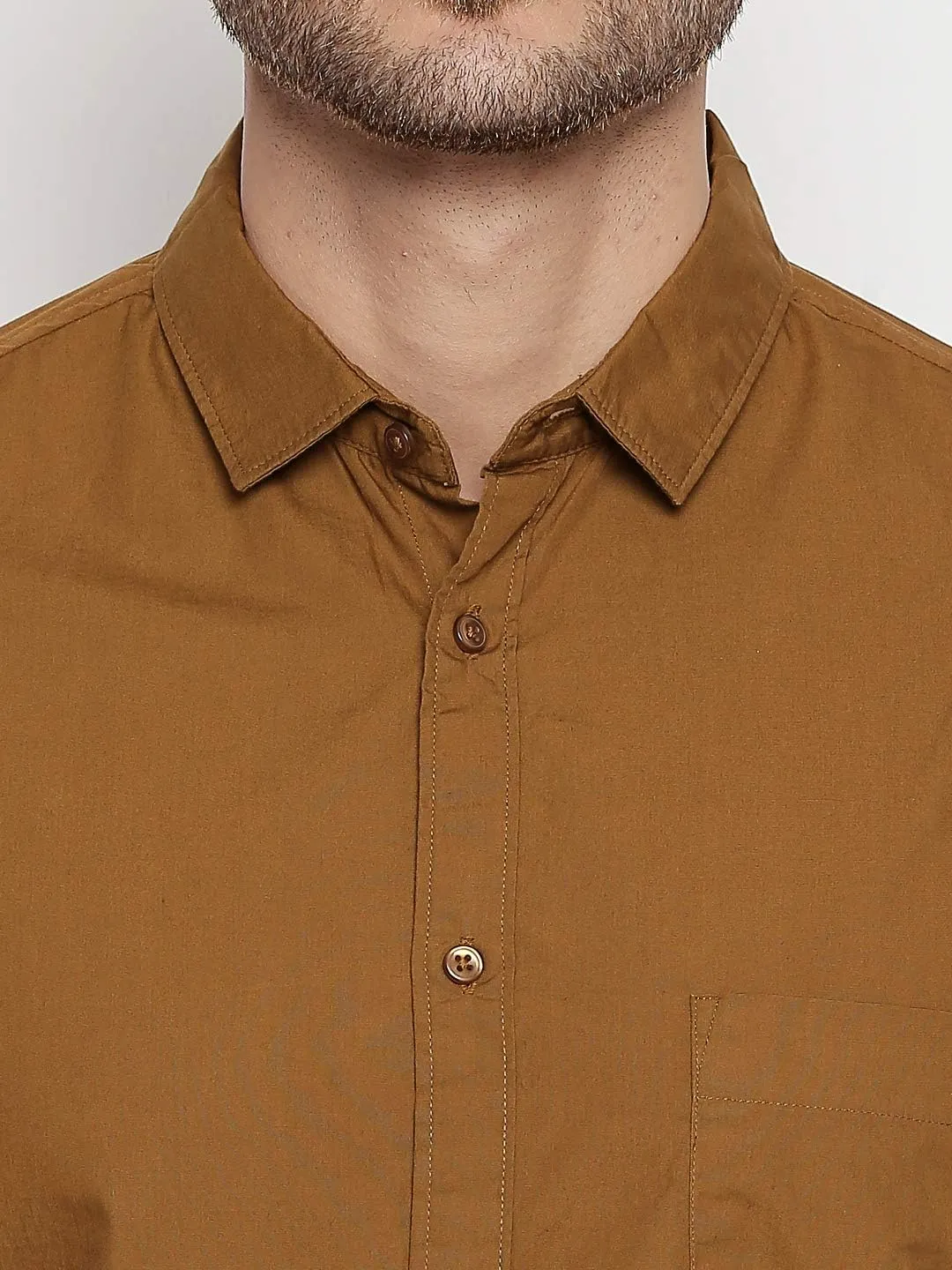 Men's Essential Dress Shirt - 100% Cotton, Slim Fit, Long Sleeve, Button-Down Collar - Casual Wear