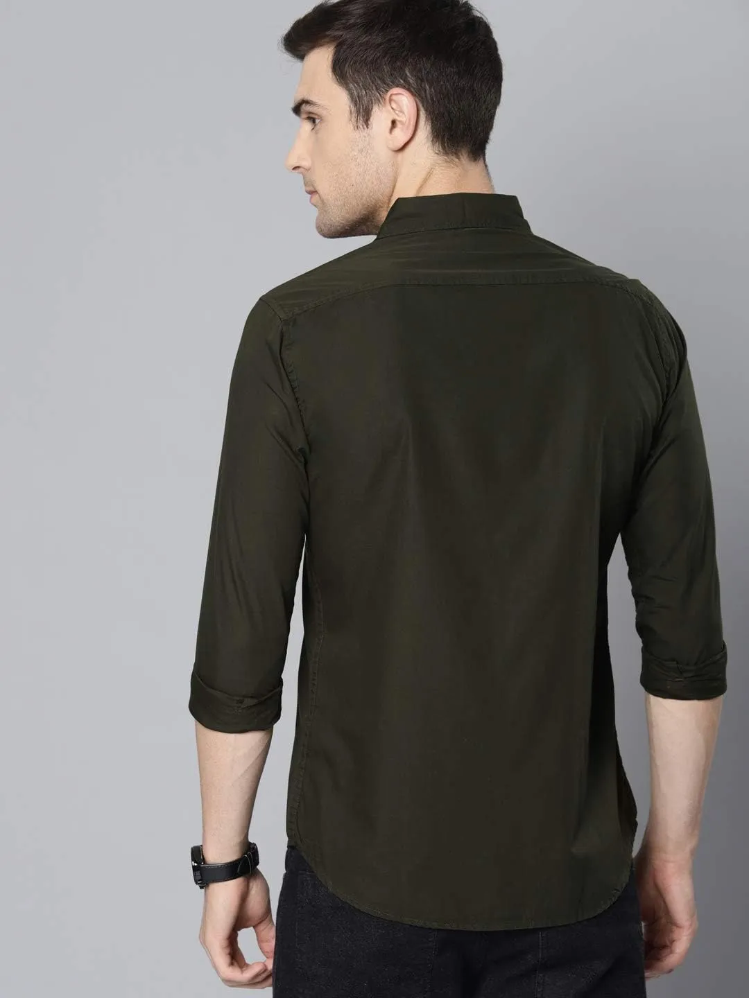 Men's Essential Dress Shirt - 100% Cotton, Slim Fit, Long Sleeve, Button-Down Collar - Casual Wear