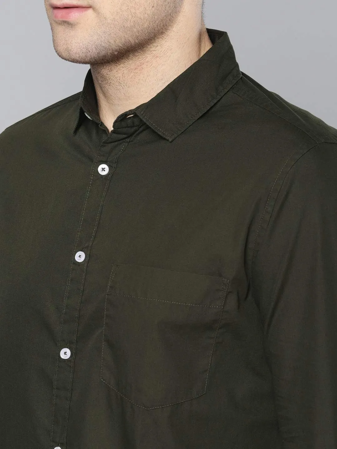 Men's Essential Dress Shirt - 100% Cotton, Slim Fit, Long Sleeve, Button-Down Collar - Casual Wear
