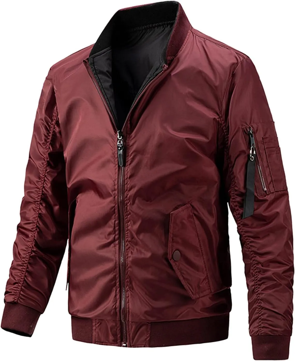Mens Flannel Jacket Mens Fleece Lined Jacket Casual Coat With Cotton Can Be Worn On Both Sides Hooded Jacket Jacket
