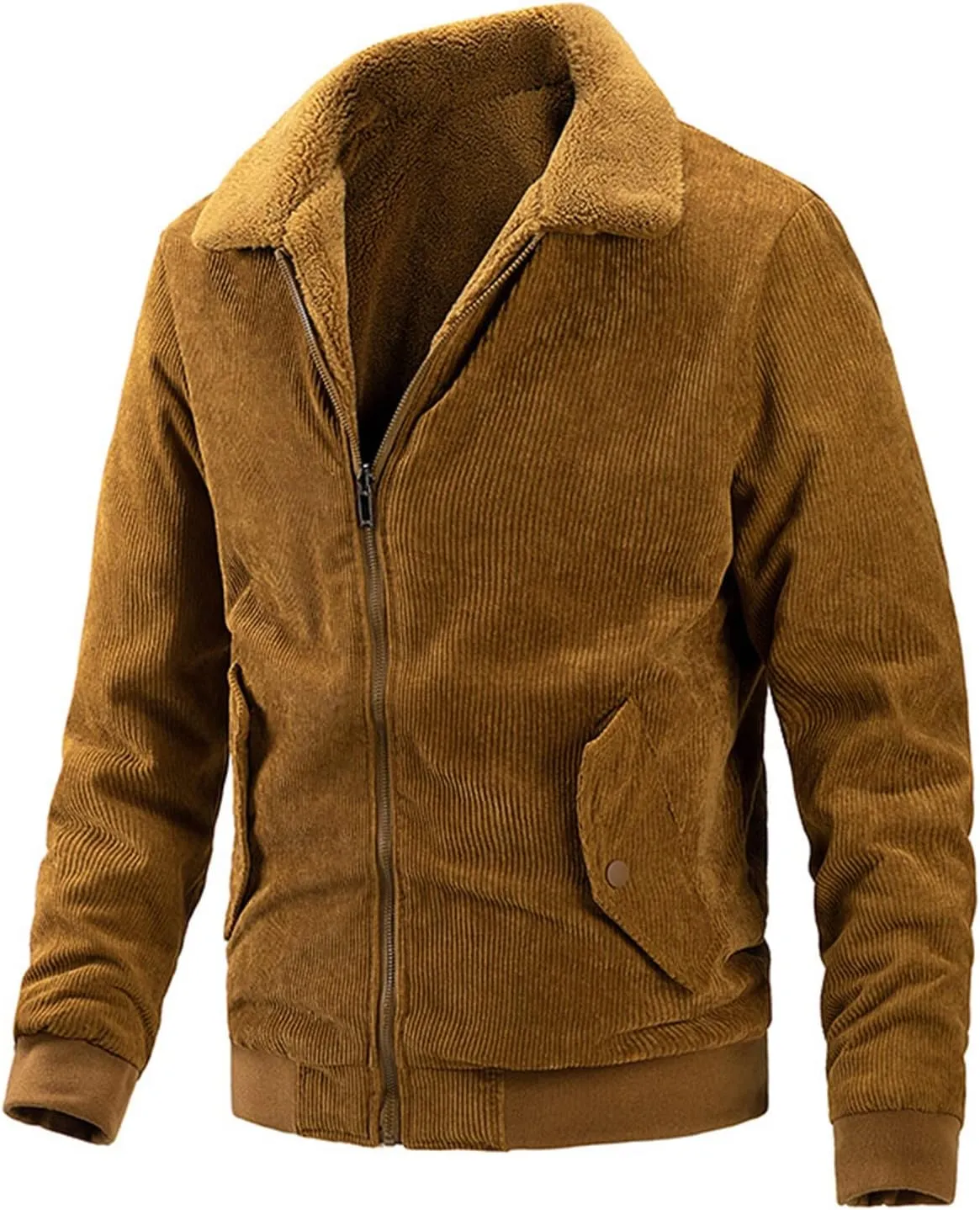 Mens Flannel Jacket Mens Fleece Lined Jacket Casual Coat With Cotton Can Be Worn On Both Sides Hooded Jacket Jacket