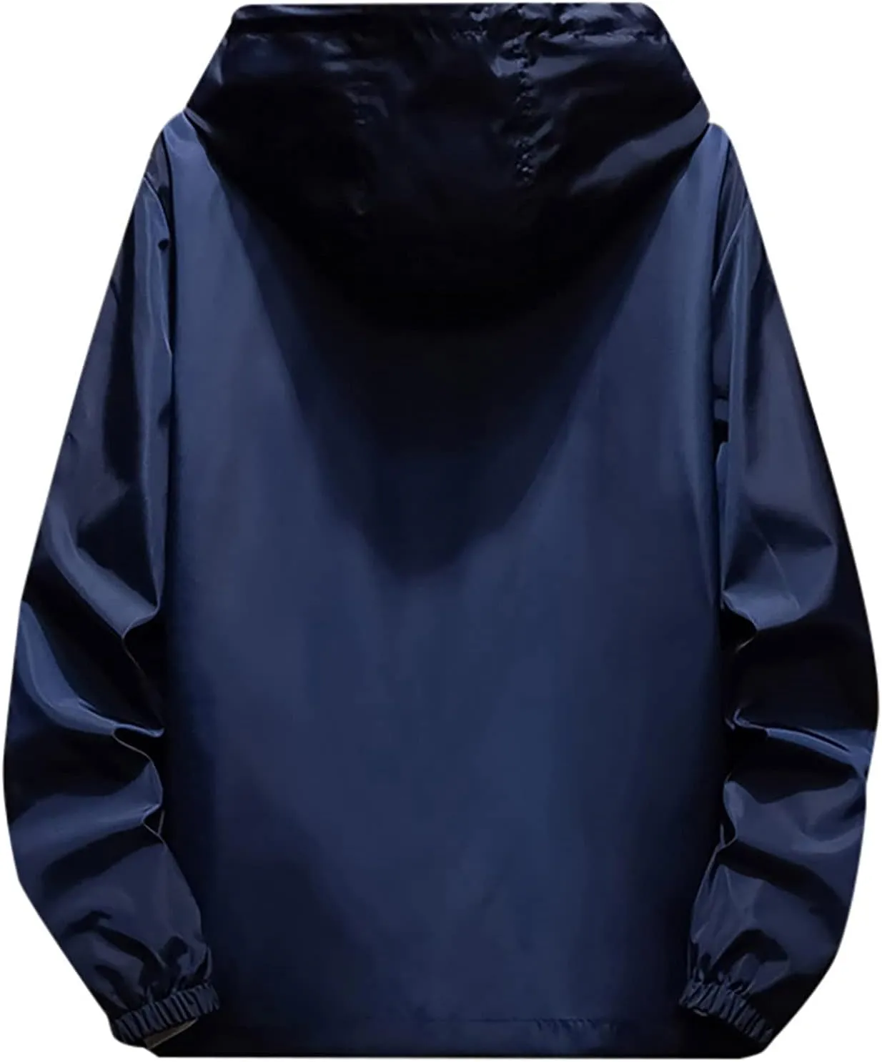 Men's Jackets Rain Windbreaker Lightweight Shell Raincoat With Hood For Golf Hiking Travel, M-7XL