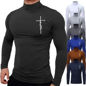Men's Jesus Cross Gym Muscle Tee – Faith-Inspired Athletic Shirt