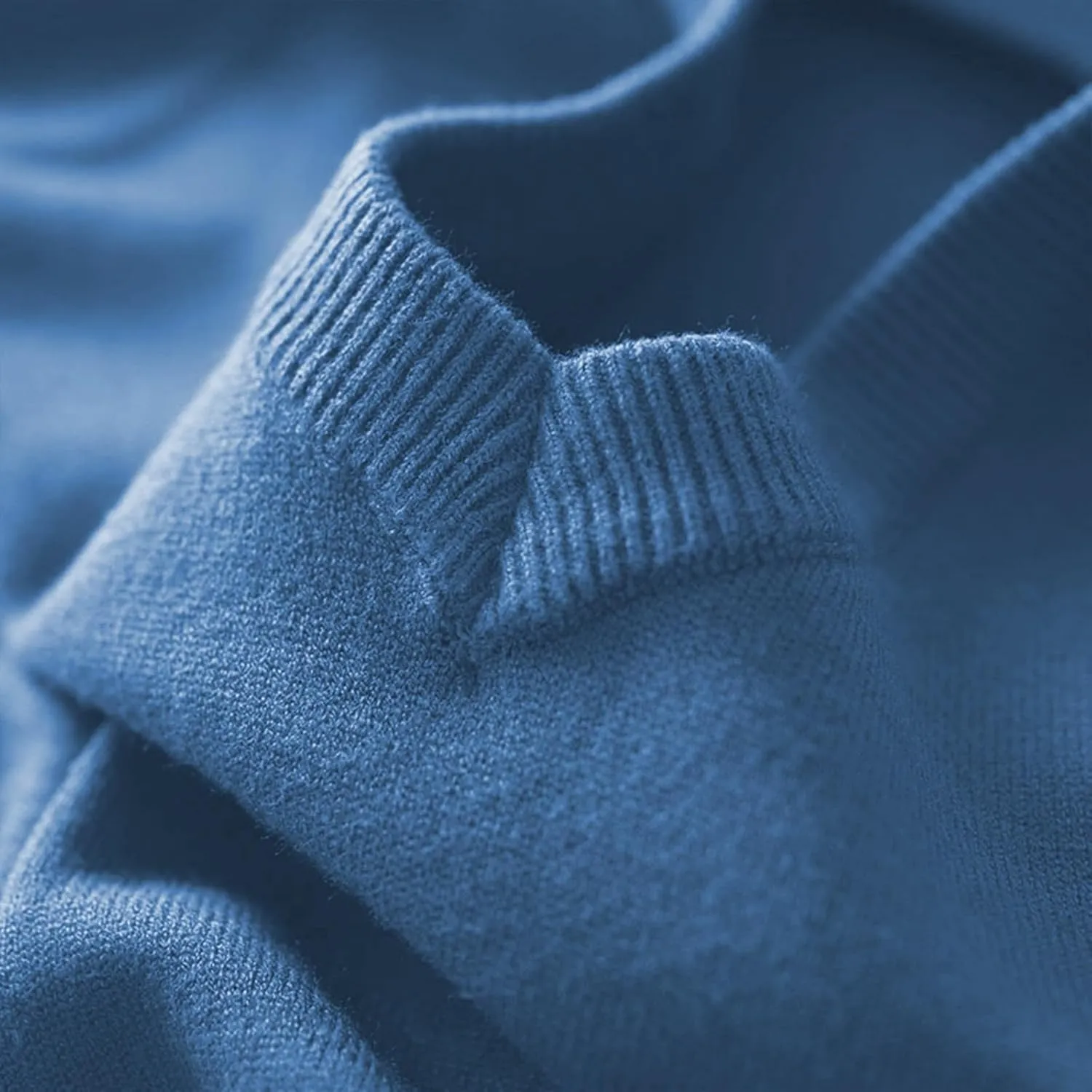 Mens Knitted Sweaters Cashmere V Neck Long Sleeve Undershirt Tops Fleece Pullover Sweater Basic Thermal Sweatshirts