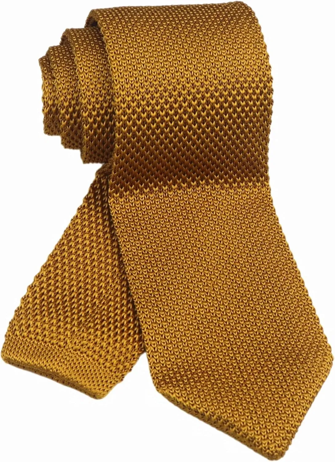 Men's Knitted Tie Vintage Casual Formal Designer Skinny Necktie Pointed Bottom
