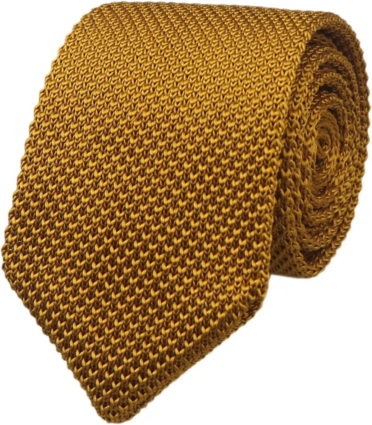 Men's Knitted Tie Vintage Casual Formal Designer Skinny Necktie Pointed Bottom