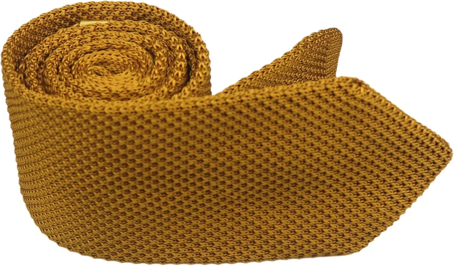 Men's Knitted Tie Vintage Casual Formal Designer Skinny Necktie Pointed Bottom