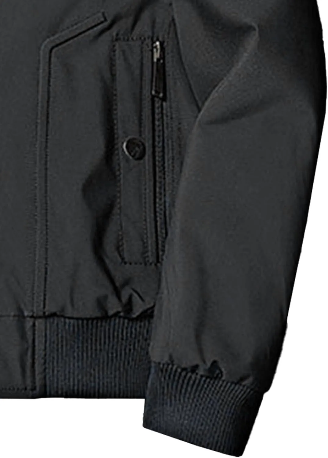 Men's Lightweight Baseball Bomber Jacket Windproof Stand Collar Casual Sport Jacket Winter Cotton Cargo Coats