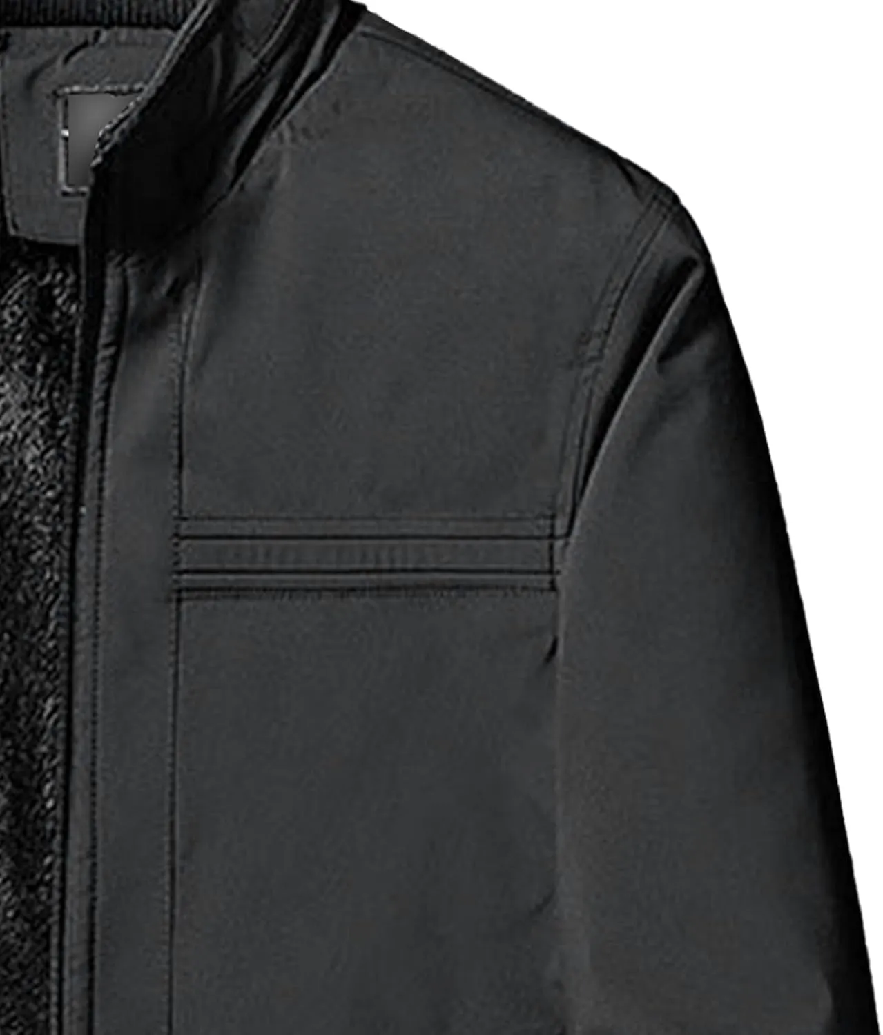 Men's Lightweight Baseball Bomber Jacket Windproof Stand Collar Casual Sport Jacket Winter Cotton Cargo Coats