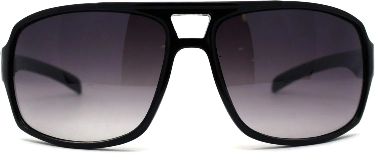 Mens Luxury Oversize Sport Plastic Racer Sunglasses