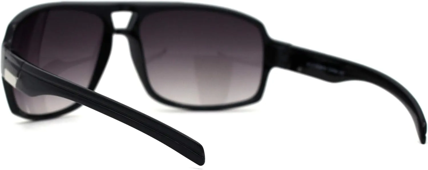 Mens Luxury Oversize Sport Plastic Racer Sunglasses