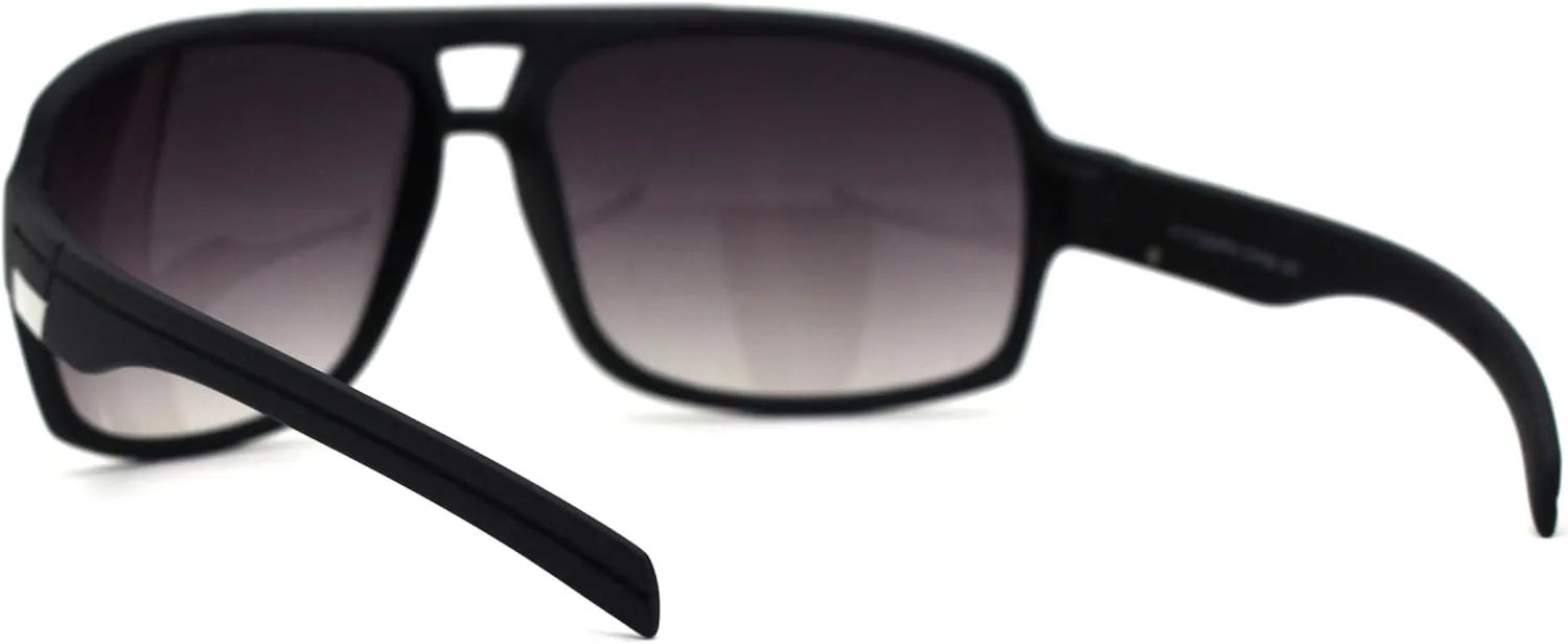 Mens Luxury Oversize Sport Plastic Racer Sunglasses
