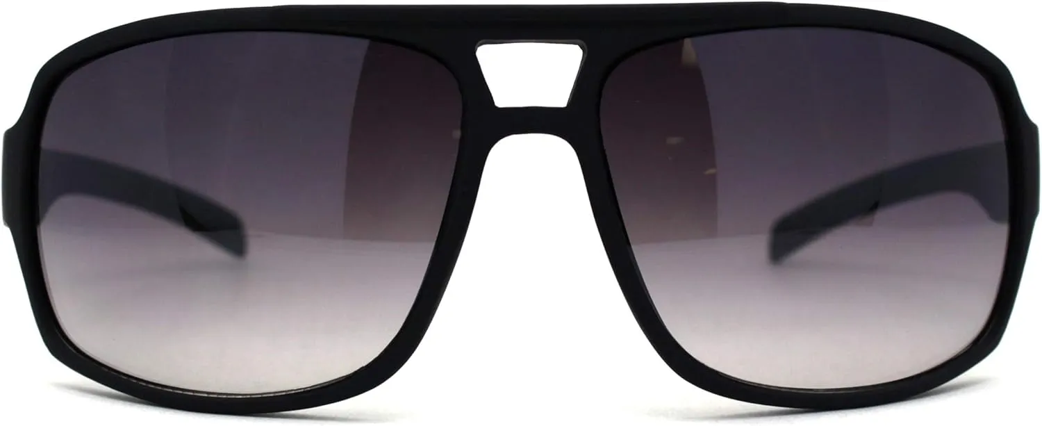 Mens Luxury Oversize Sport Plastic Racer Sunglasses